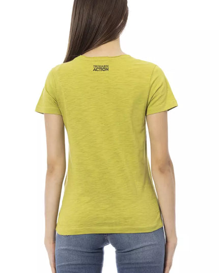 Trussardi Action Green Cotton Women T-Shirt