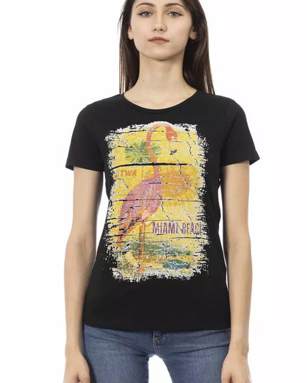 Trussardi Action Black Cotton Women T-Shirt