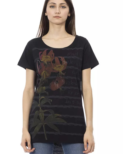 Trussardi Action Black Cotton Women T-Shirt