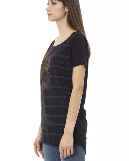 Trussardi Action Black Cotton Women T-Shirt