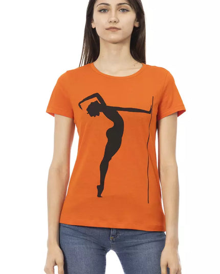 Trussardi Action Orange Cotton Women T-Shirt