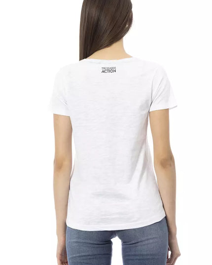 Trussardi Action White Cotton T-Shirt