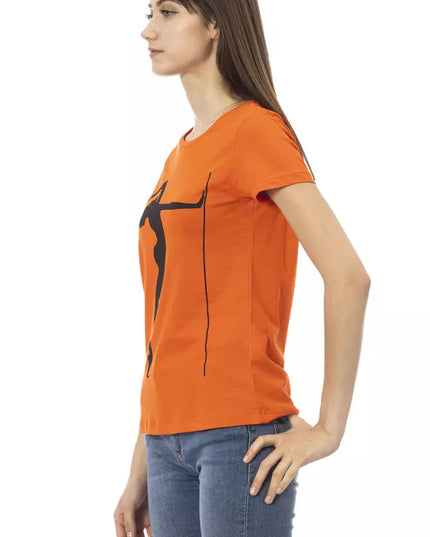 Trussardi Action Orange Cotton Women T-Shirt