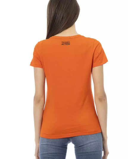 Trussardi Action Orange Cotton Women T-Shirt