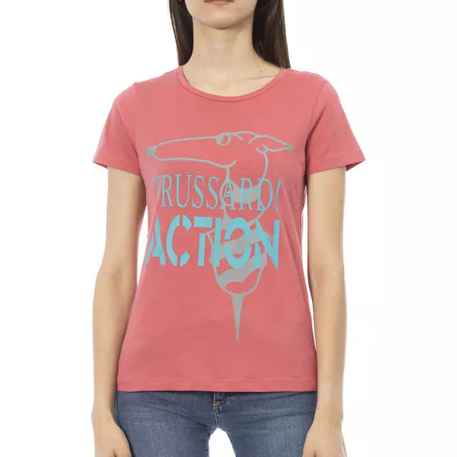 Trussardi Action Multicolor Cotton Women T-Shirt
