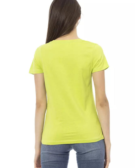 Trussardi Action Green Cotton Women T-Shirt
