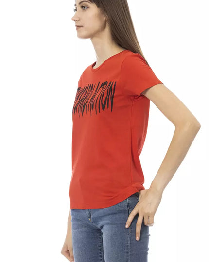 Trussardi Action "Red Cotton Women T-Shirt"