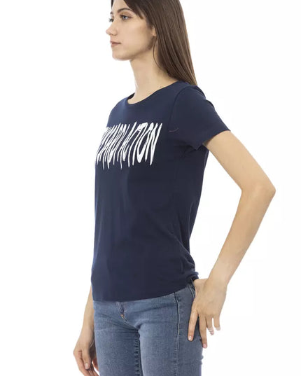 Trussardi Action Blue Cotton Women T-Shirt