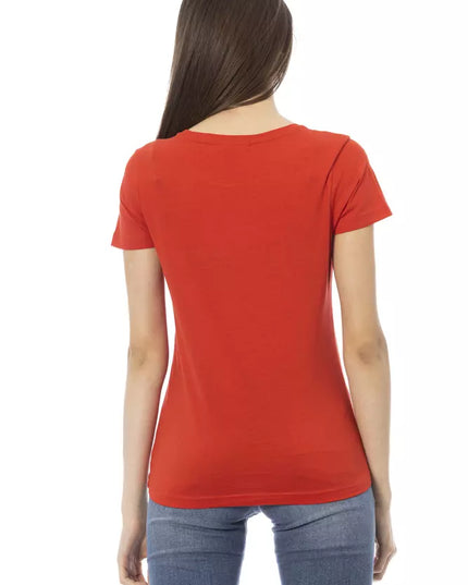 Trussardi Action "Red Cotton Women T-Shirt"