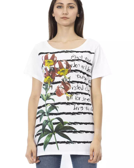 Trussardi Action White Cotton Women T-Shirt