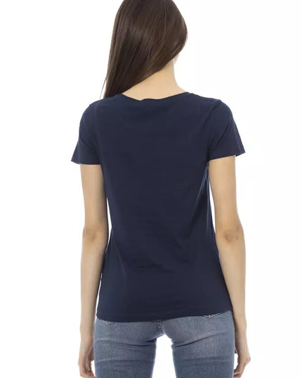 Trussardi Action Blue Cotton Women T-Shirt