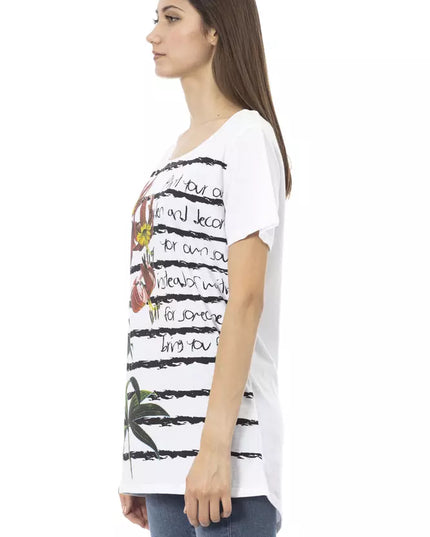 Trussardi Action White Cotton Women T-Shirt