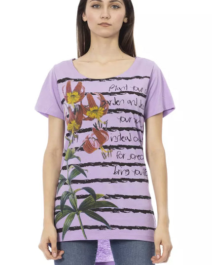 Trussardi Action Purple Cotton Women T-Shirt