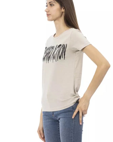 Trussardi Action Beige Cotton Women T-Shirt