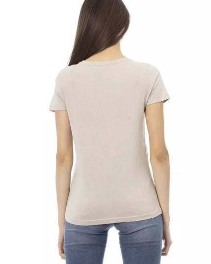 Trussardi Action Beige Cotton Women T-Shirt