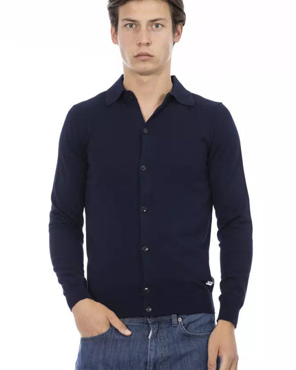 Baldinini Trend Blue Cotton Men Shirt