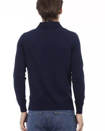 Baldinini Trend Blue Cotton Men Shirt