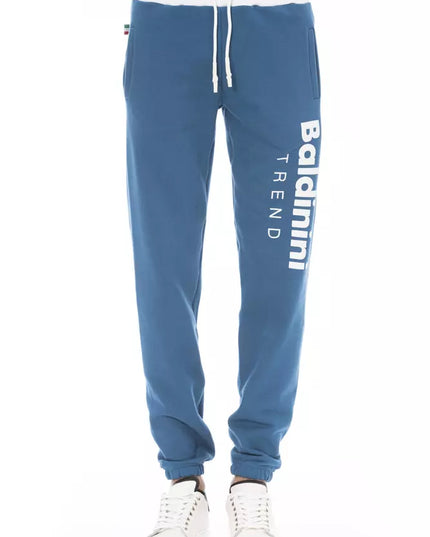 Baldinini Trend Blue Cotton Men's Sport Pant