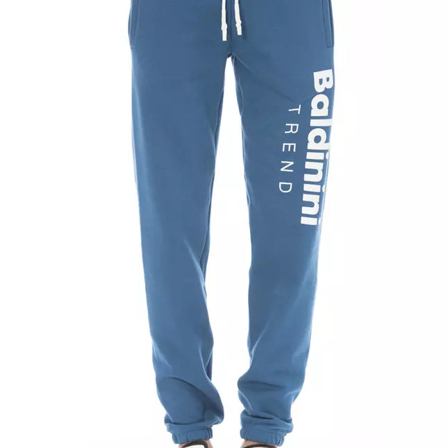 Baldinini Trend Blue Cotton Men's Sport Pant