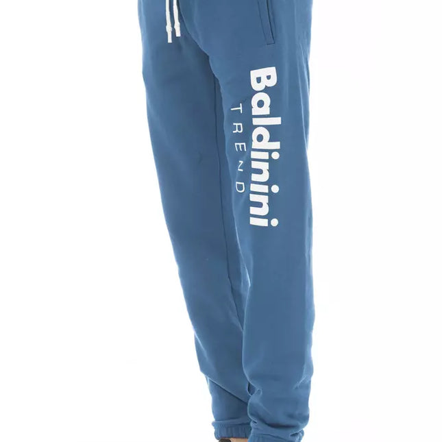 Baldinini Trend Blue Cotton Men's Sport Pant