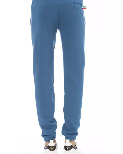 Baldinini Trend Blue Cotton Men's Sport Pant