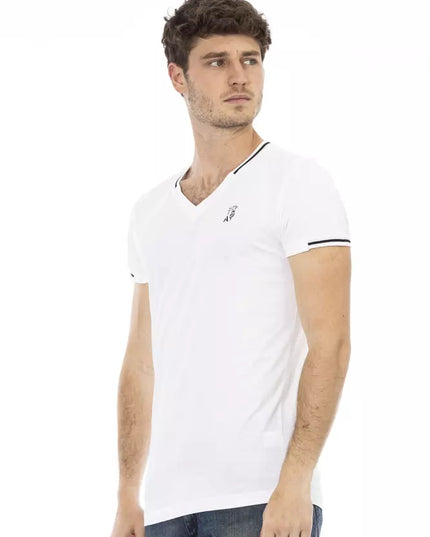 Trussardi Action White Cotton Men T-Shirt