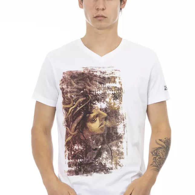 Trussardi Action White Cotton Men's T-Shirt