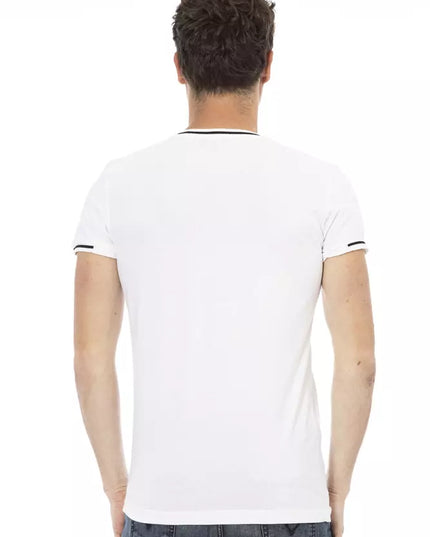 Trussardi Action White Cotton Men T-Shirt
