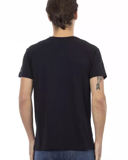 Trussardi Action Black Cotton Men T-Shirt