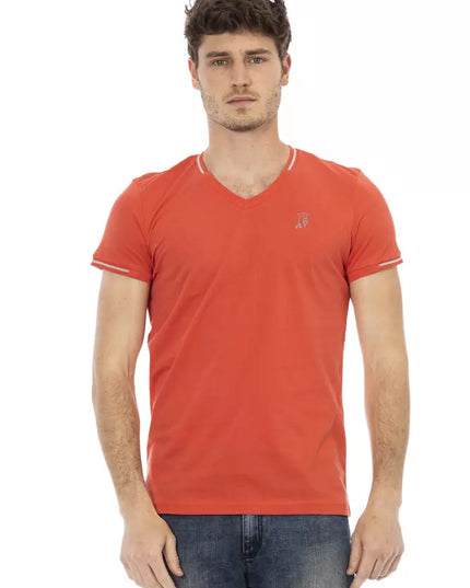 Trussardi Action Orange Cotton Men's T-Shirt