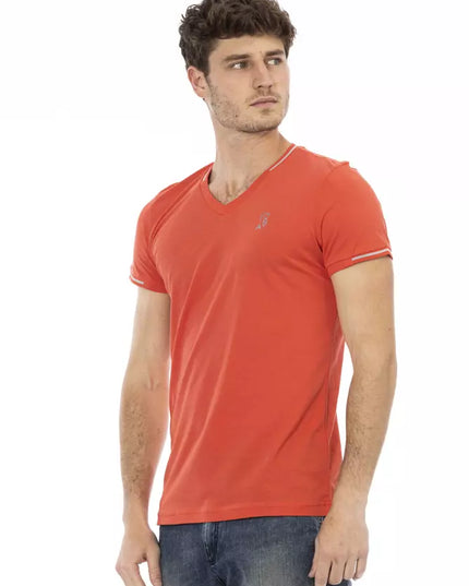 Trussardi Action Orange Cotton Men's T-Shirt