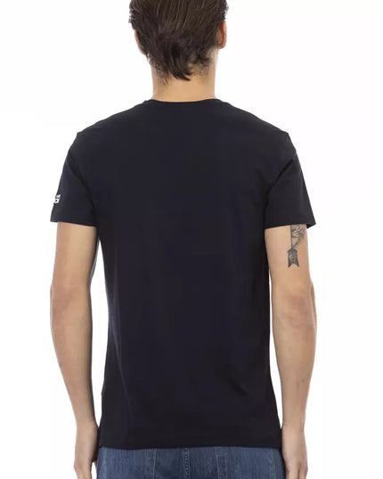 Trussardi Action Black Cotton Men T-Shirt