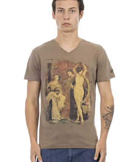 Trussardi Action Brown Cotton Men's T-Shirt