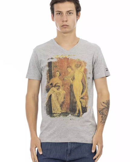 Trussardi Action Gray Cotton Men's T-Shirt