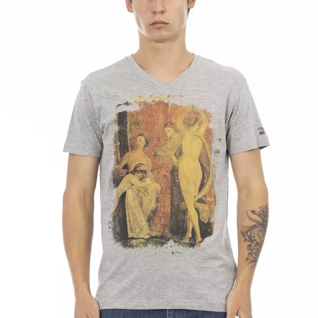 Trussardi Action Gray Cotton Men's T-Shirt