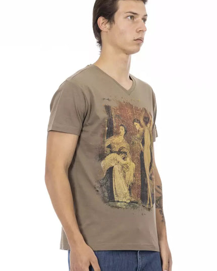 Trussardi Action Brown Cotton Men's T-Shirt