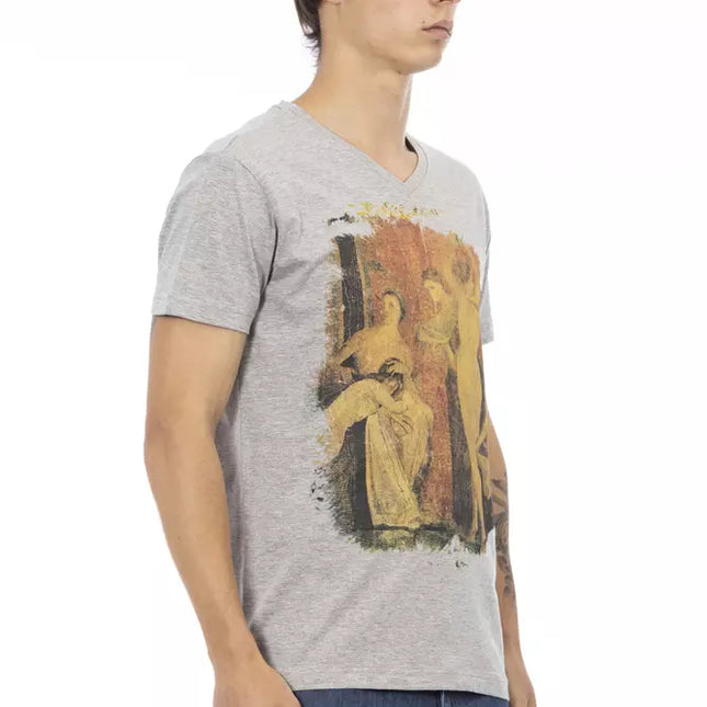 Trussardi Action Gray Cotton Men's T-Shirt