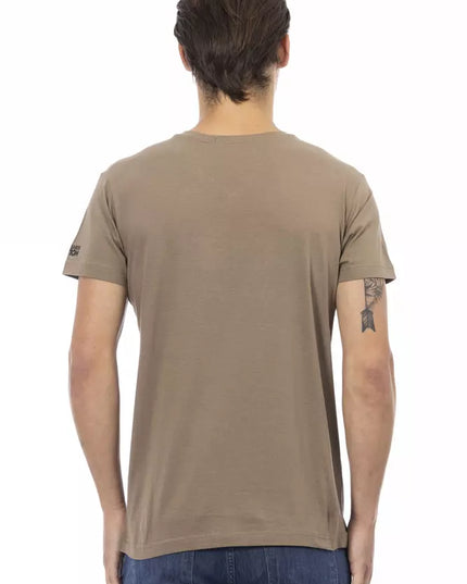 Trussardi Action Brown Cotton Men's T-Shirt