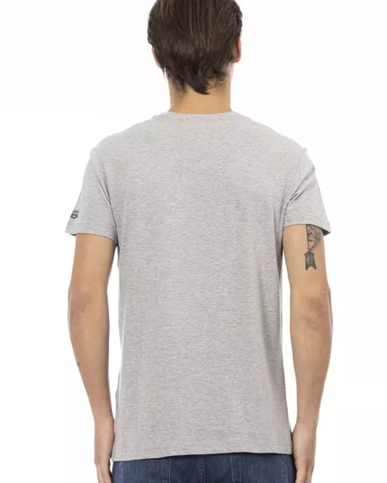 Trussardi Action Gray Cotton Men's T-Shirt