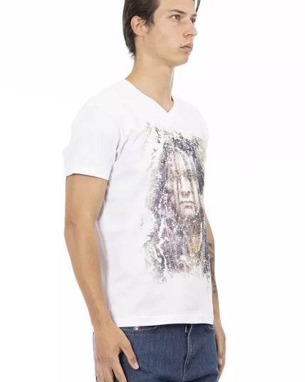 Trussardi Action White Cotton Men T-Shirt