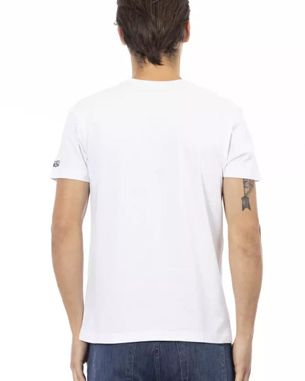 Trussardi Action White Cotton Men T-Shirt