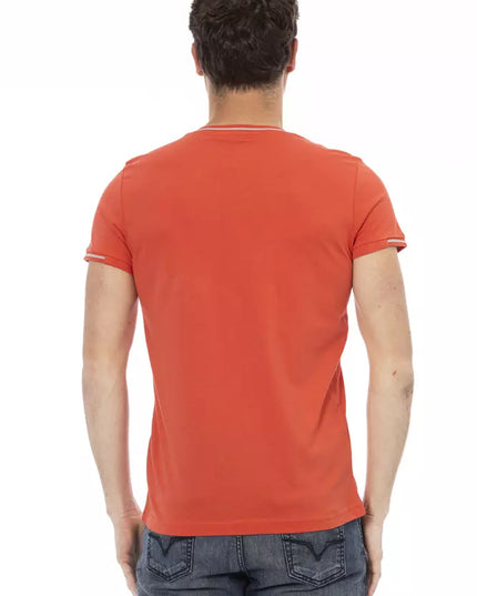 Trussardi Action Orange Cotton Men's T-Shirt