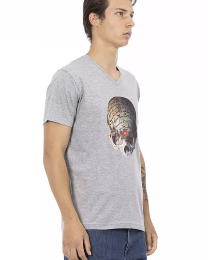 Trussardi Action Gray Cotton Men's T-Shirt