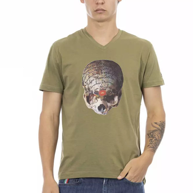 Trussardi Action Green Cotton Men's T-Shirt