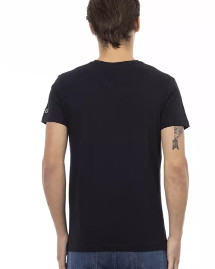 Trussardi Action Black Cotton Men T-Shirt