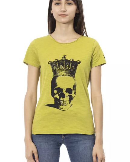 Trussardi Action Green Cotton Women T-Shirt