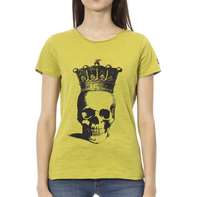 Trussardi Action Green Cotton Women T-Shirt
