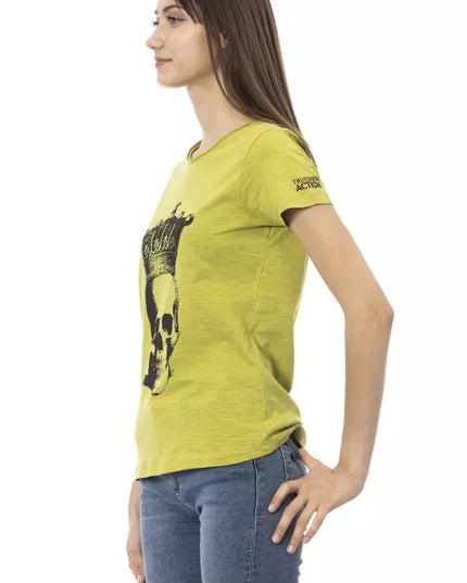 Trussardi Action Green Cotton Women T-Shirt