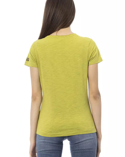 Trussardi Action Green Cotton Women T-Shirt