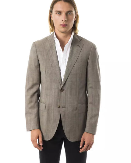 Uominitaliani Gray Wool Men's Blazer
